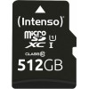 Intenso Performance microSDXC 512GB Class 10 U1 UHS-I με αντάπτορα