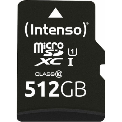 Intenso Performance microSDXC 512GB Class 10 U1 UHS-I με αντάπτορα