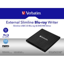 Verbatim Εξωτερικός Οδηγός Εγγραφής/Ανάγνωσης Blu-Ray/DVD/CD για Desktop / Laptop Μαύρο