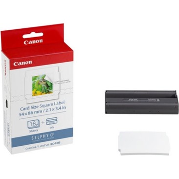 Canon KC-18IS Φωτογραφικό Χαρτί 54x86 για Εκτυπωτές Θερμικής Εξάχνωσης/Μεταφοράς 18 Φύλλα