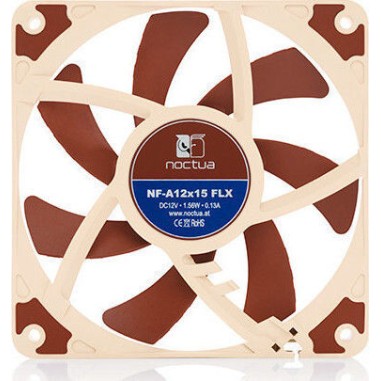 Noctua NF-A12x15 FLX Case Fan 120mm με Σύνδεση 3-Pin Καφέ