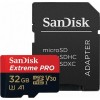 Sandisk Extreme Pro microSDHC 32GB Class 10 U3 V30 A1 UHS-I με αντάπτορα