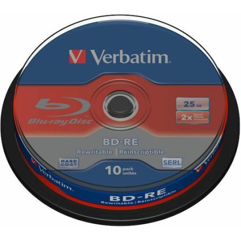 Verbatim BD-RE 2x 25GB 10τμχ