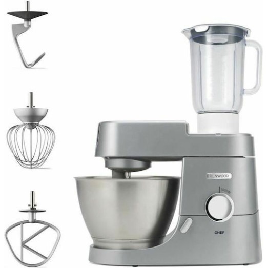 Kenwood Chef Κουζινομηχανή 1000W με Ανοξείδωτο Κάδο 4.6lt