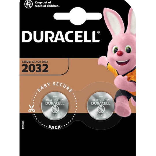 Duracell Long Lasting Power Μπαταρίες Λιθίου Ρολογιών CR2032 3V 2τμχ