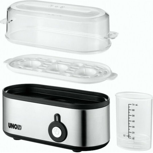 Unold Βραστήρας Αυγών 3 Θέσεων 210W Ασημί