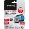 Intenso Premium microSDXC 128GB Class 10 U1 UHS-I με αντάπτορα