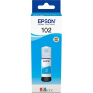 Epson 102 Γνήσιο Μελάνι Εκτυπωτή InkJet Κυανό (C13T03R240)