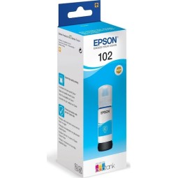 Epson 102 Γνήσιο Μελάνι Εκτυπωτή InkJet Κυανό (C13T03R240)