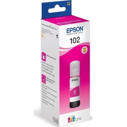 Epson 102 Γνήσιο Μελάνι Εκτυπωτή InkJet Ματζέντα (C13T03R340)