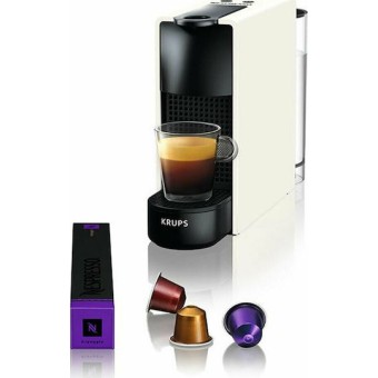 Krups Essenza Mini Καφετιέρα για Κάψουλες Nespresso Πίεσης 19bar White