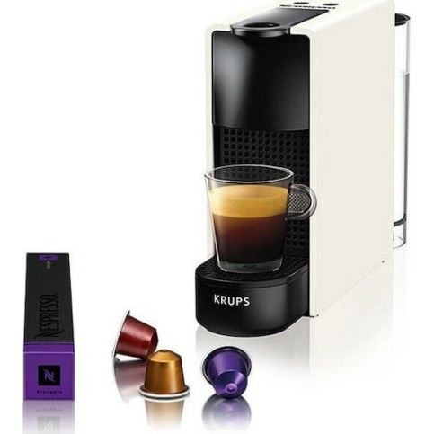 Krups Essenza Mini Καφετιέρα για Κάψουλες Nespresso Πίεσης 19bar White