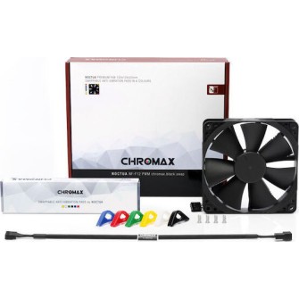 Noctua NF-F12 Chromax.black.swap Case Fan 120mm με Σύνδεση 4-Pin PWM