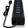 Icy Box USB 3.0 Hub 7 Θυρών με σύνδεση USB-C
