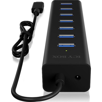 Icy Box USB 3.0 Hub 7 Θυρών με σύνδεση USB-C
