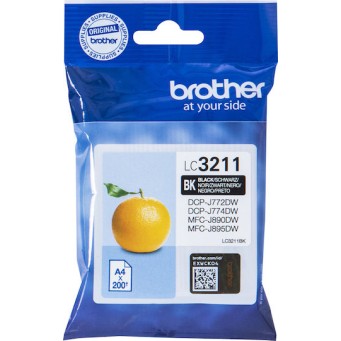 Brother LC-3211 Γνήσιο Μελάνι Εκτυπωτή InkJet Μαύρο (LC-3211BK)