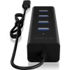 Icy Box USB 3.0 Hub 4 Θυρών με σύνδεση USB-C