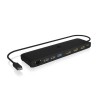 Icy Box USB-C Docking Station με HDMI/DisplayPort 4K PD Ethernet και σύνδεση 3 Οθονών Μαύρο (IB-DK2116-C)