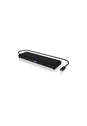 Icy Box USB-C Docking Station με HDMI/DisplayPort 4K PD Ethernet και σύνδεση 3 Οθονών Μαύρο (IB-DK2116-C)