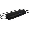 Icy Box USB-C Docking Station με HDMI/DisplayPort 4K PD Ethernet και σύνδεση 3 Οθονών Μαύρο (IB-DK2116-C)