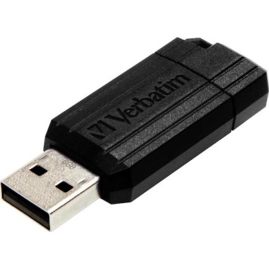 Verbatim PinStripe 8GB USB 2.0 Stick Μαύρο
