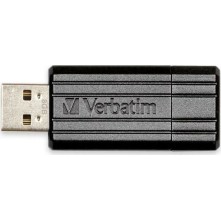 Verbatim PinStripe 8GB USB 2.0 Stick Μαύρο
