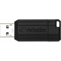 Verbatim PinStripe 16GB USB 2.0 Stick Μαύρο