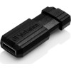 Verbatim PinStripe 16GB USB 2.0 Stick Μαύρο