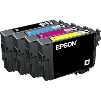 Epson 502 Γνήσιο Πακέτο 4 Μελανιών Εκτυπωτή InkJet Κίτρινο / Κυανό / Ματζέντα / Μαύρο (C13T02V64010)