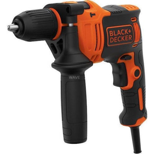 Black & Decker Κρουστικό Δράπανο 710W με 2x Τρυπάνια 6mm & 2x Τρυπάνια 8mm