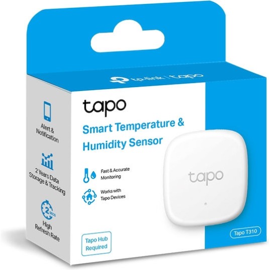 TP-LINK Tapo T310 v1 Αισθητήρας Θερμοκρασίας σε Λευκό Χρώμα TAPO T310