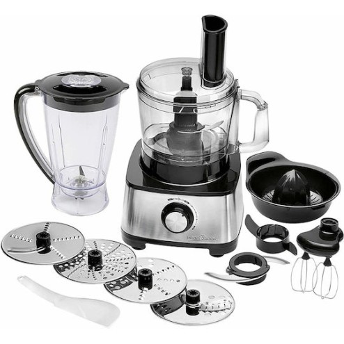 Profi Cook PC-KM1063 Πολυμίξερ 1200W με Κάδο 1.75lt και Κανάτα Μπλέντερ Ασημί
