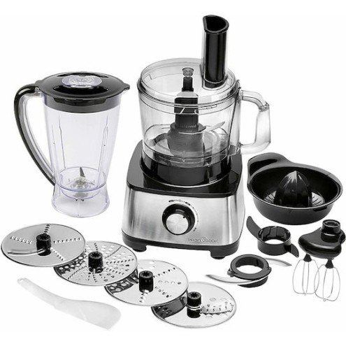 Profi Cook PC-KM1063 Πολυμίξερ 1200W με Κάδο 1.75lt και Κανάτα Μπλέντερ Ασημί