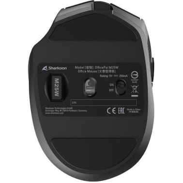 Sharkoon OfficePal M25W Ασύρματο Ποντίκι Μαύρο