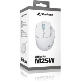 Sharkoon OfficePal M25W Ασύρματο Ποντίκι Λευκό