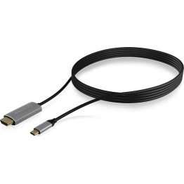 Icy Box HDMI 1.3 Cable HDMI male - USB-C male 1.8m Μαύρο