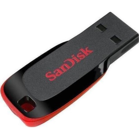 Sandisk Cruzer Blade 16GB USB 2.0 Stick Μαύρο