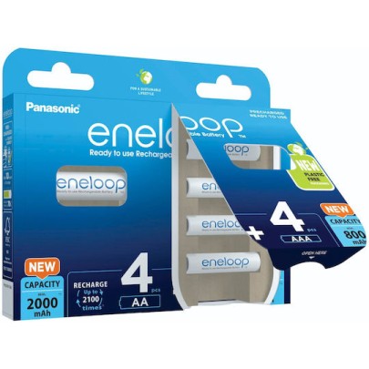 Panasonic Eneloop Combipack AA + AAA Επαναφορτιζόμενες Μπαταρίες Ni-MH 1.2V 8τμχ
