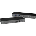 OWC USB-C Docking Station με DisplayPort 4K PD Ethernet και συνδεση 2 Οθονών Γκρι (OWCTB3DK14PSG)