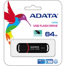 Adata DashDrive UV150 64GB USB 3.0 Stick Μαύρο