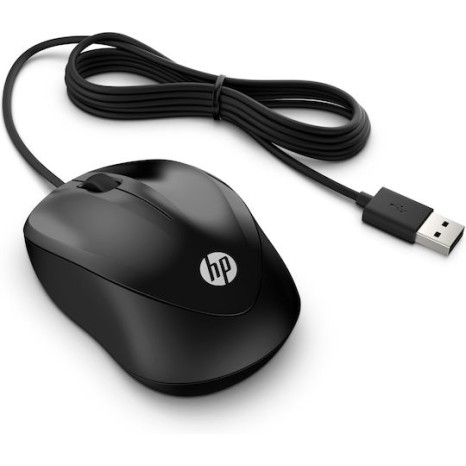 HP 1000 Ενσύρματο Ποντίκι Μαύρο