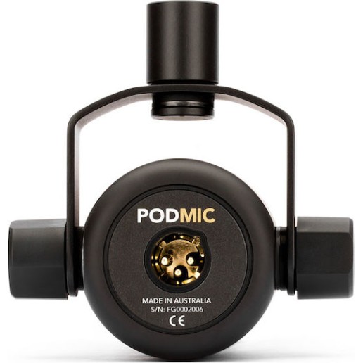 Rode PodMic Δυναμικό Μικρόφωνο XLR Shock Mounted για Φωνητικά