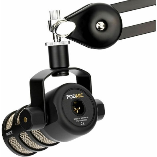 Rode PodMic Δυναμικό Μικρόφωνο XLR Shock Mounted για Φωνητικά