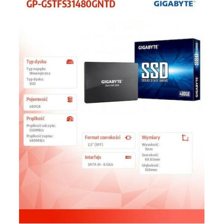 Gigabyte SSD 480GB 2.5'' SATA III