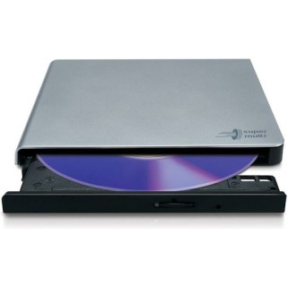 Hitachi-LG Data Storage Εξωτερικός Οδηγός Εγγραφής/Ανάγνωσης CD/DVD για Desktop / Laptop Ασημί