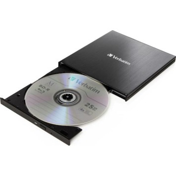 Verbatim Εξωτερικός Οδηγός Εγγραφής/Ανάγνωσης Blu-Ray/DVD/CD για Desktop / Laptop Μαύρο
