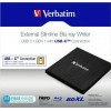 Verbatim Εξωτερικός Οδηγός Εγγραφής/Ανάγνωσης Blu-Ray/DVD/CD για Desktop / Laptop Μαύρο
