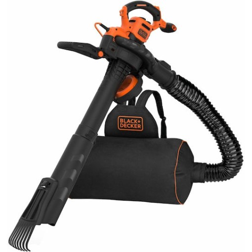 Black & Decker -QS Φυσητήρας / Απορροφητήρας Χειρός Ηλεκτρικός 3000W με Ρύθμιση Έντασης & Μέγιστη Ταχύτητα Αέρα 404km/h