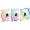 Alpenfoehn Wing Boost 3 ARGB High Speed Case Fan 120mm με Σύνδεση 4-Pin PWM 3τμχ Λευκό