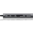 Icy Box USB-C Docking Station με HDMI 4K PD Ethernet και σύνδεση 2 Οθονών Γκρι (IB-DK4040-CPD)